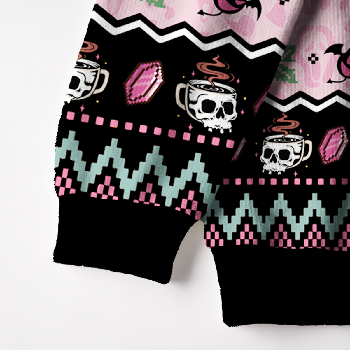 Purplehecate The You Can Learn Latte Art Fuzzy Ugly Sweatshirt