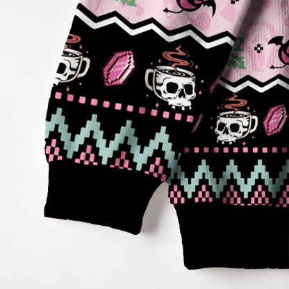 Purplehecate The You Can Learn Latte Art Fuzzy Ugly Sweatshirt