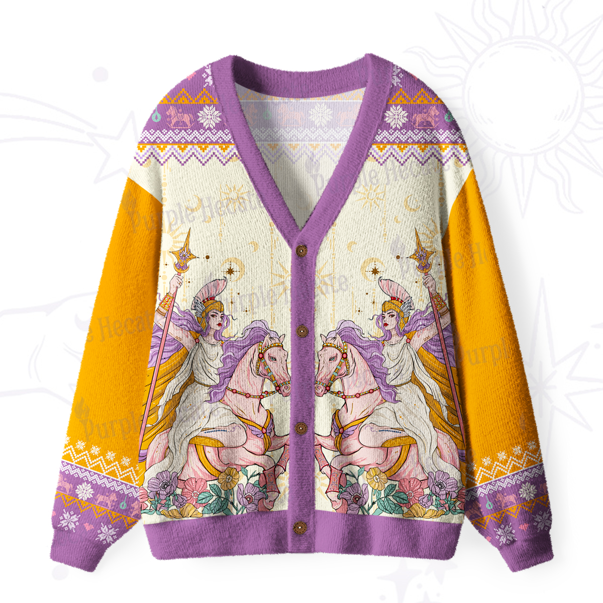 Purplehecate The Audacity Tarot Card Ugly Cardigan Sweaters
