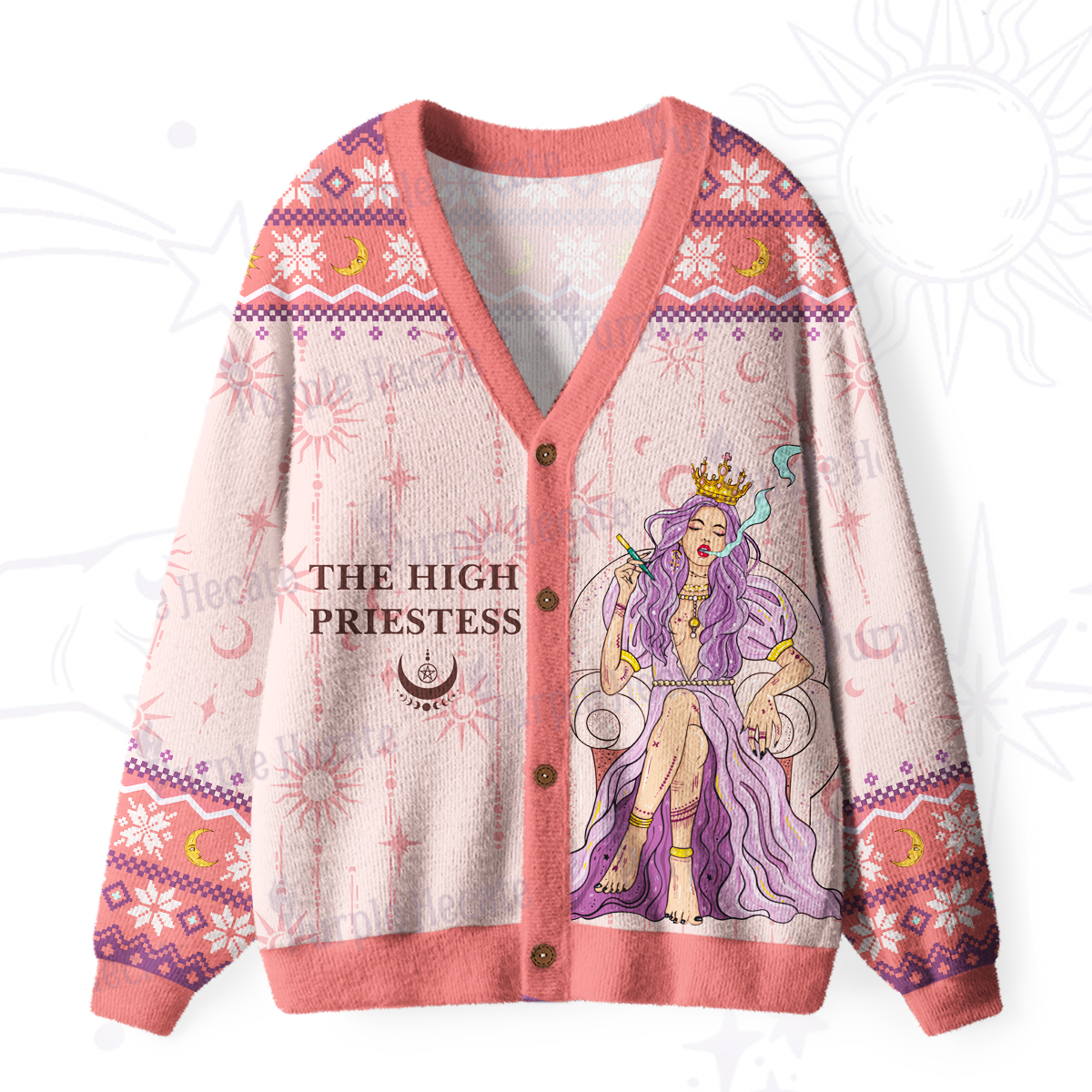 Purplehecate The High Priestess Ugly Cardigan Sweaters
