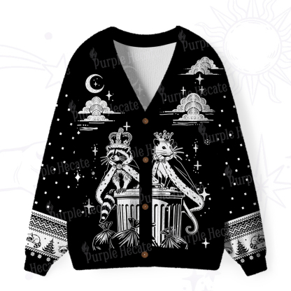 Purplehecate The Team Trash Kingdom Ugly Cardigan Sweaters