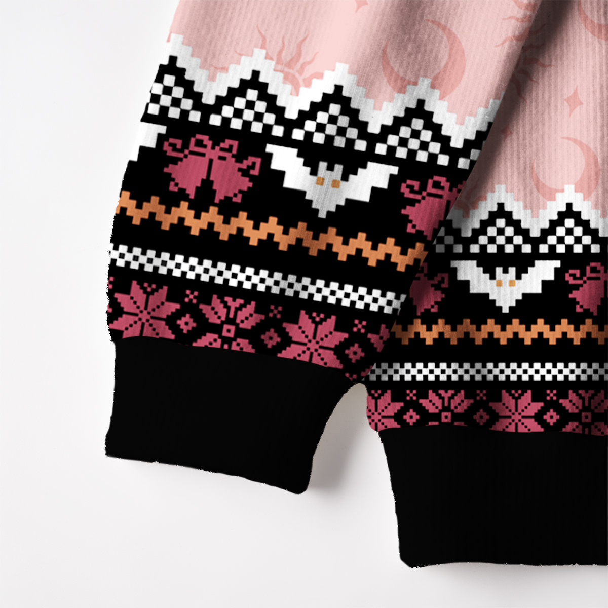 Purplehecate Stay Positive Fuzzy Ugly Christmas Sweatshirt