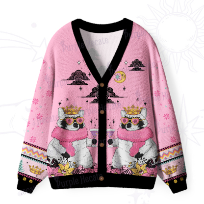 Purplehecate The Thirty Flirty Thriving Oracle Card Ugly Cardigan Sweaters