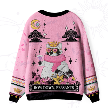 Purplehecate The Thirty Flirty Thriving Oracle Card Ugly Cardigan Sweaters