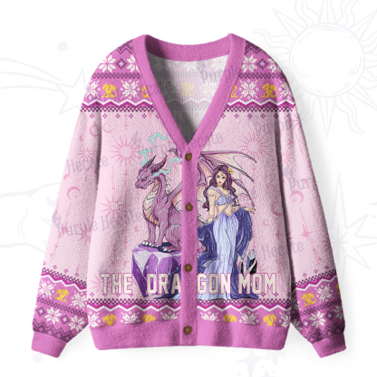 Purplehecate The Dragon Tarot Ugly Cardigan Sweaters