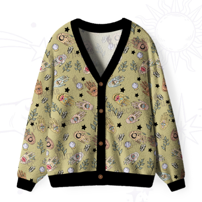 Purplehecate Helping Hands Ugly Cardigan Sweaters