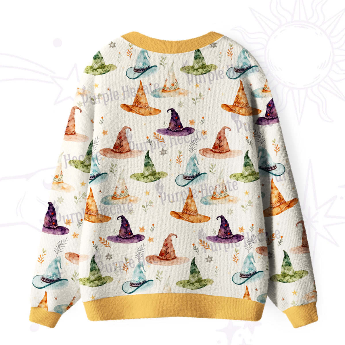 Purplehecate Witch Hat Ugly Cardigan Sweaters