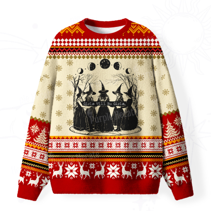 Purplehecate Support Your Local Coven Ugly Christmas Sweatshirts
