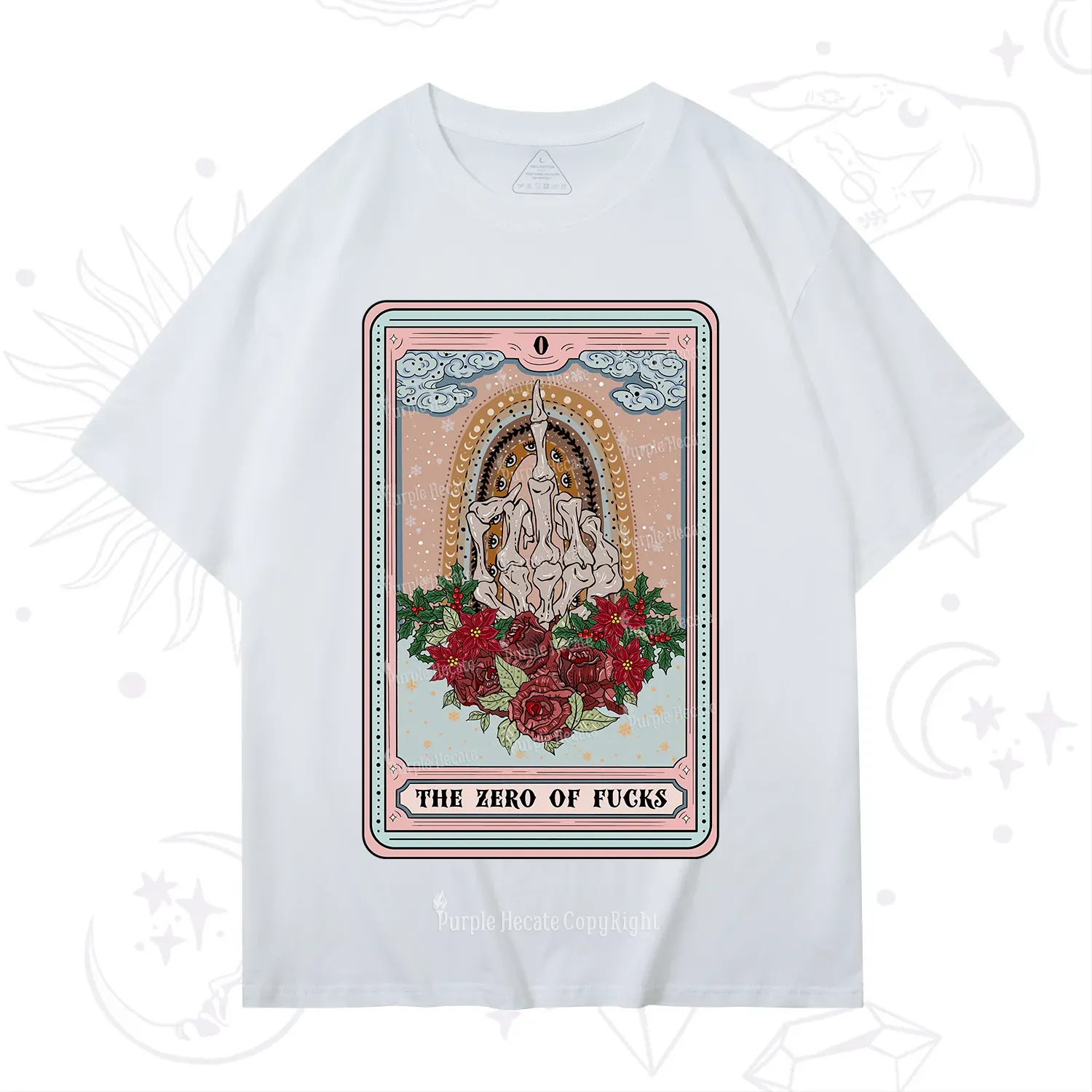 Purplehecate The Zero Of Fucks Tarot Christmas T-Shirt