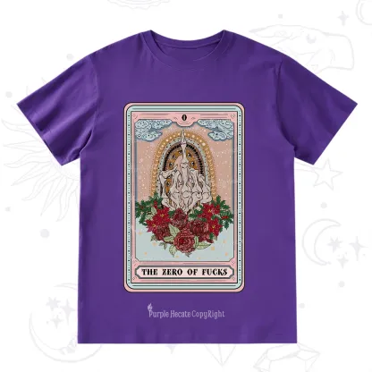 Purplehecate The Zero Of Fucks Tarot Christmas T-Shirt