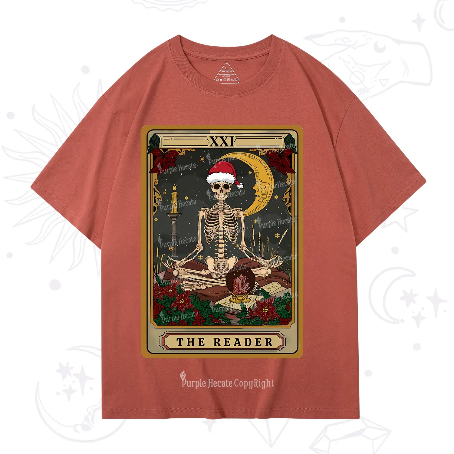 Purplehecate The Reader Tarot Christmas T-Shirt
