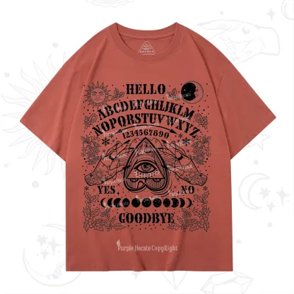Purplehecate Hello Goodbye Witch Ouija Board Christmas T-Shirt