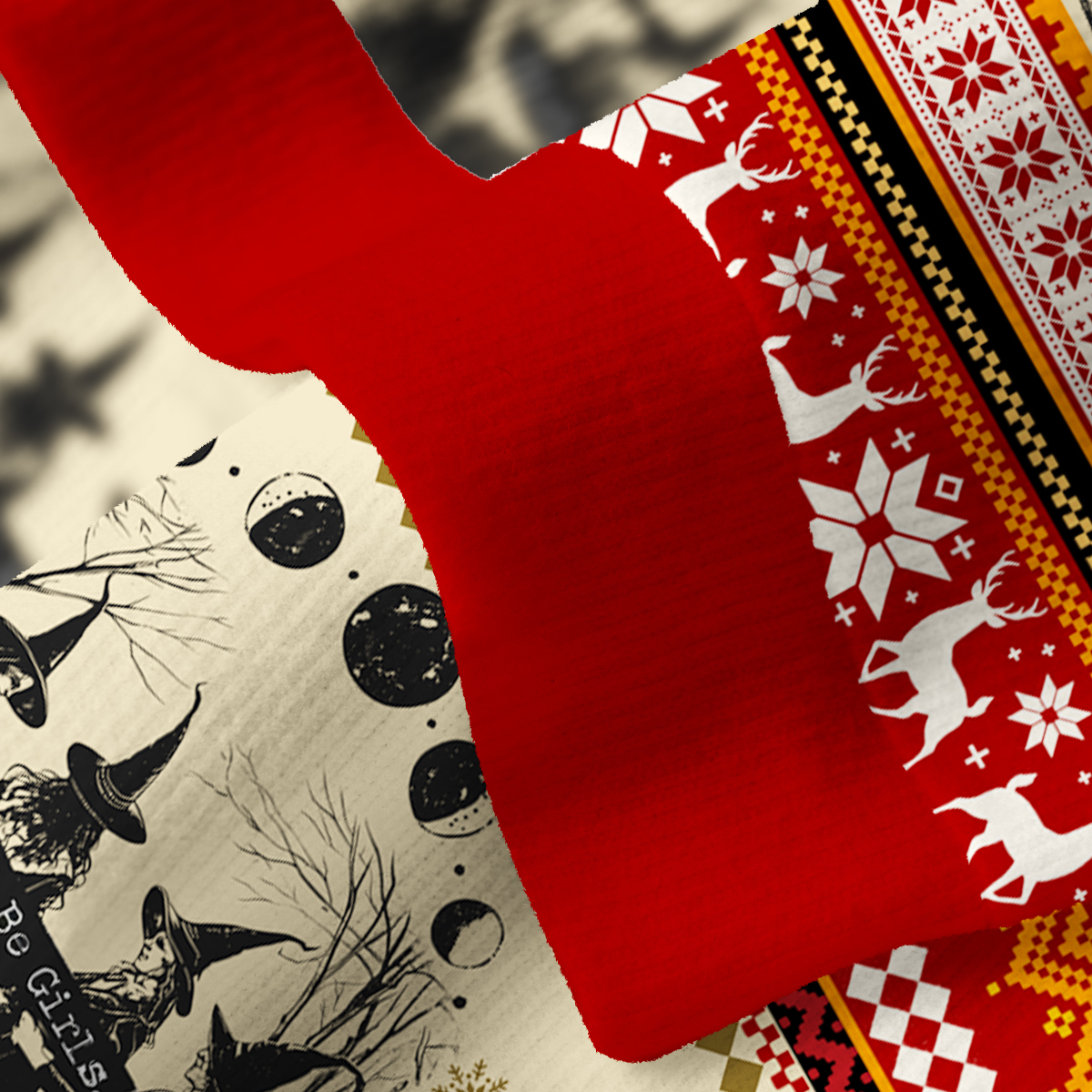 Purplehecate Support Your Local Coven Ugly Christmas Sweatshirts