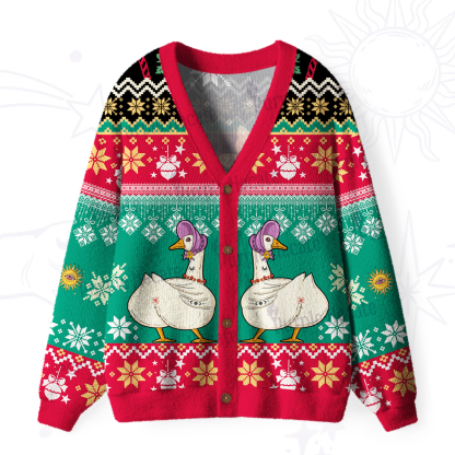 Purplehecate The Silly Goose Tarot Card Ugly Cardigan Sweaters