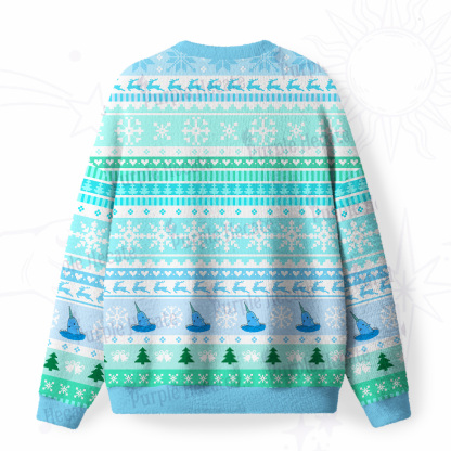 Purplehecate Good Luck Buddy Whale Fuzzy Ugly Christmas Sweatshirt