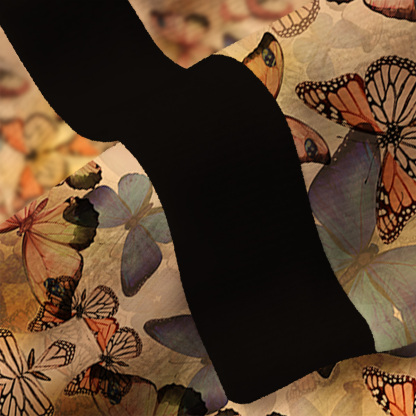 Purplehecate Monarch Butterfly Print Ugly Cardigan Sweaters