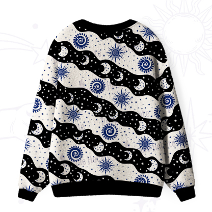 Purplehecate Starry Tides Ugly Cardigan Sweaters