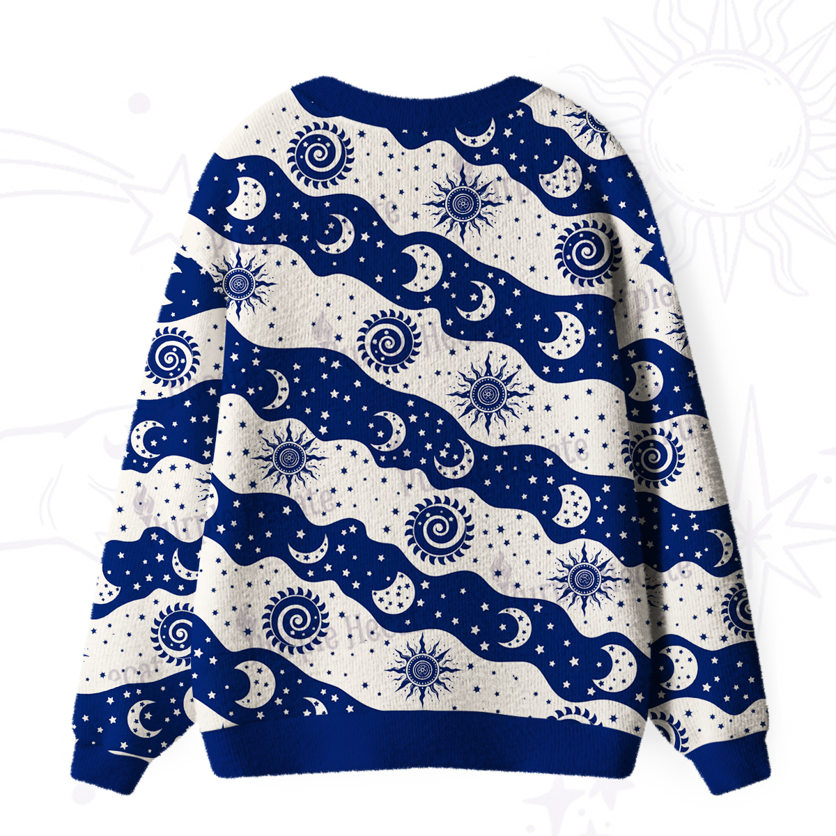 Purplehecate Starry Tides Ugly Cardigan Sweaters