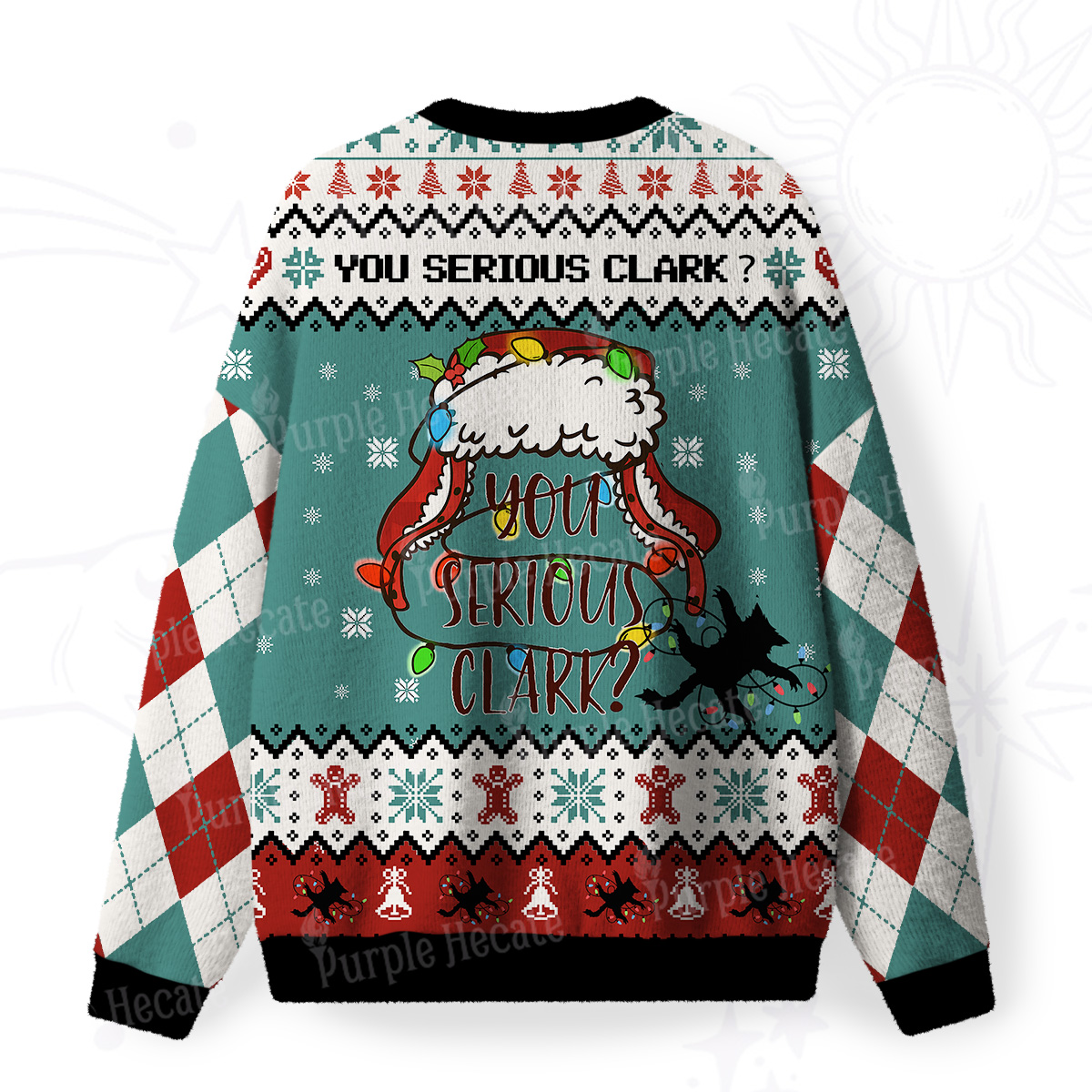 Purplehecate You've Got to Be Kidding Me Fuzzy Ugly Christmas Sweatshirt