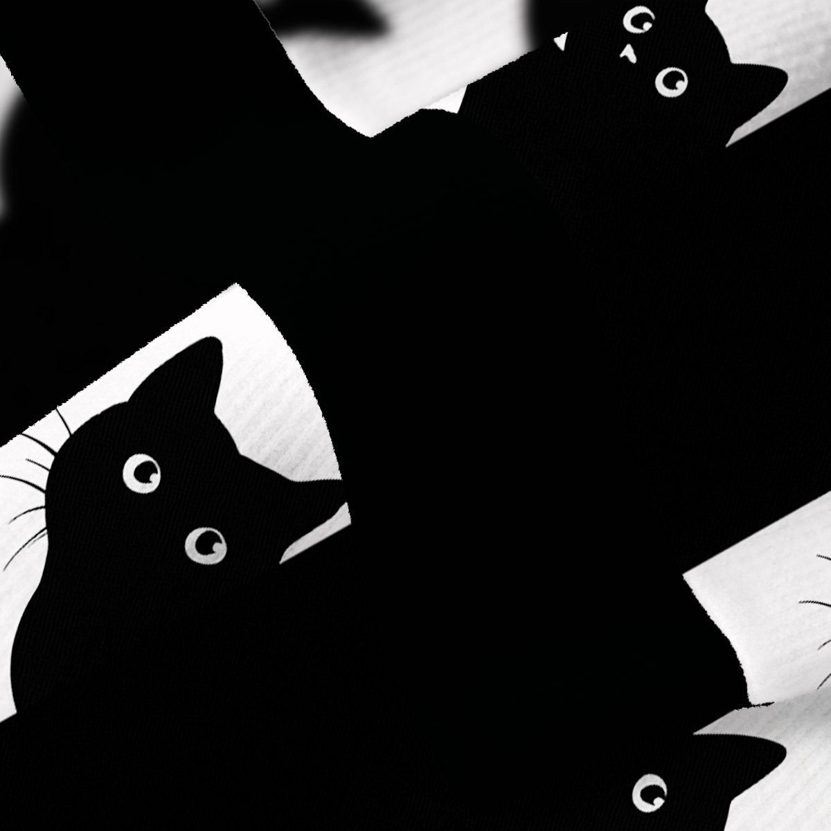 Purplehecate Purplehecate Peekaboo Cats Fuzzy Ugly Christmas Sweatshirt