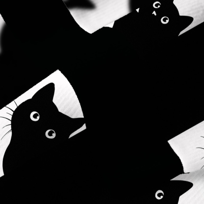 Purplehecate Purplehecate Peekaboo Cats Fuzzy Ugly Christmas Sweatshirt