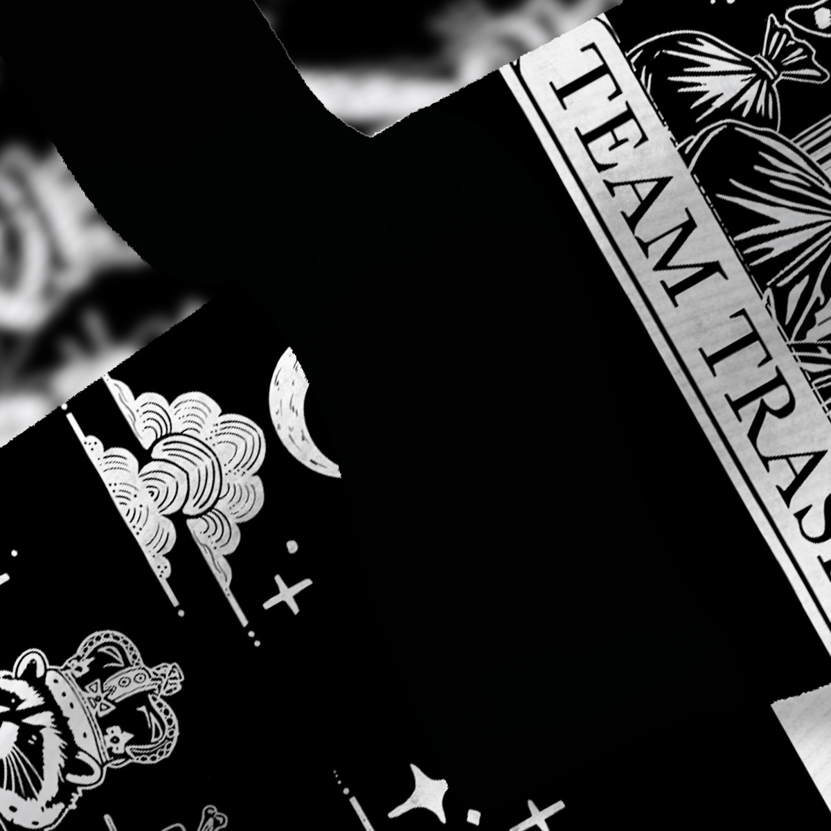 Purplehecate The Team Trash Kingdom Fuzzy Ugly Christmas Sweatshirt