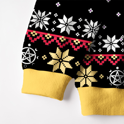 Purplehecate First Of All I'm A Delightful Opossum Fuzzy Ugly Christmas Sweatshirt