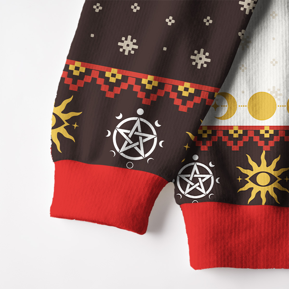 Purplehecate The Crow Tarot Fuzzy Ugly Christmas Sweatshirt