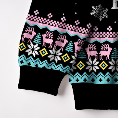 Purplehecate Dead Inside But Jolly AF Christmas Ugly Cardigan Sweaters