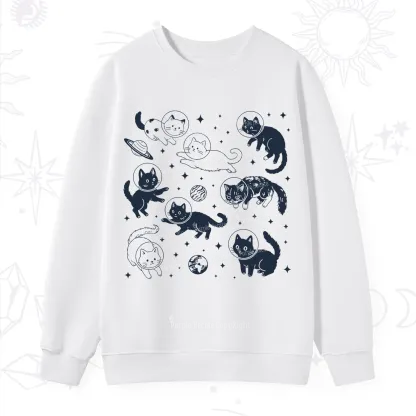 Purplehecate Cats in Space Sweatshirt