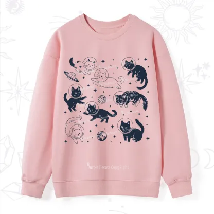 Purplehecate Cats in Space Sweatshirt