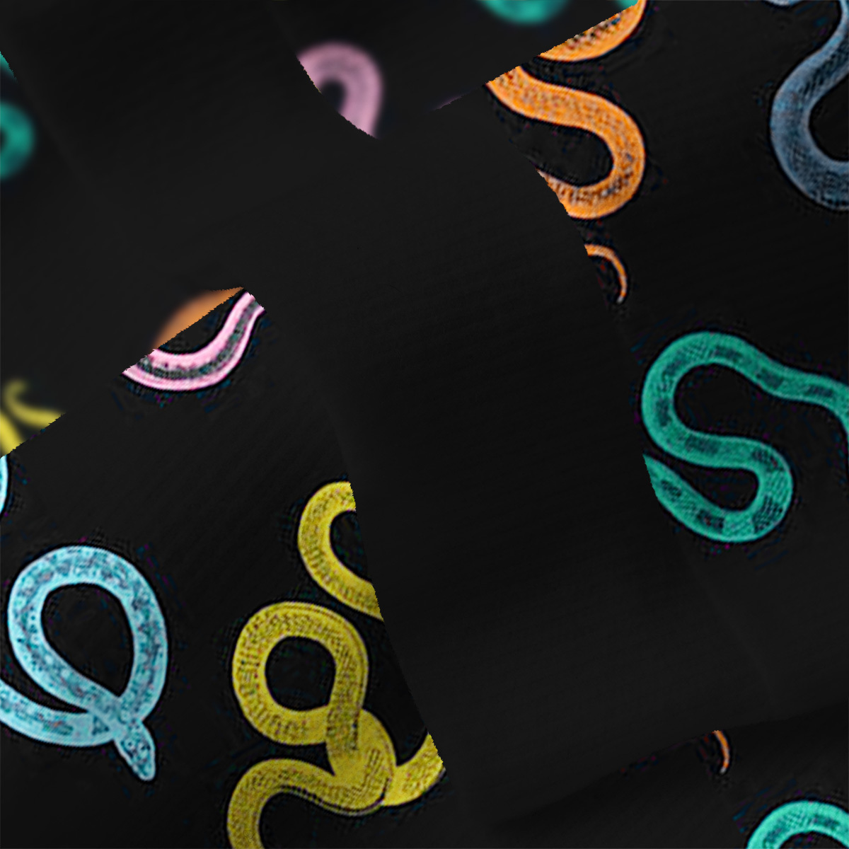 Purplehecate Colorful Trippy Snake Ugly Cardigan Sweaters