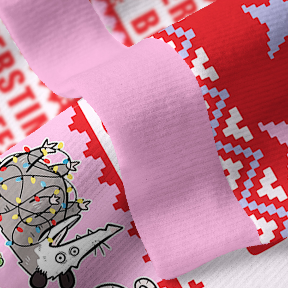 Purplehecate Overstimulated But Festive Possum Ugly Cardigan Sweaters