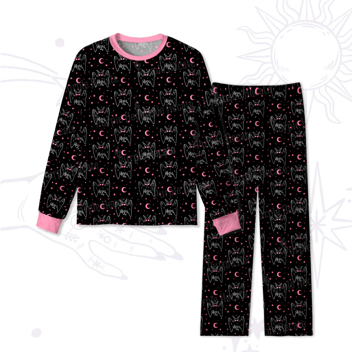 Purplehecate Witchy Mothman Night Pajamas