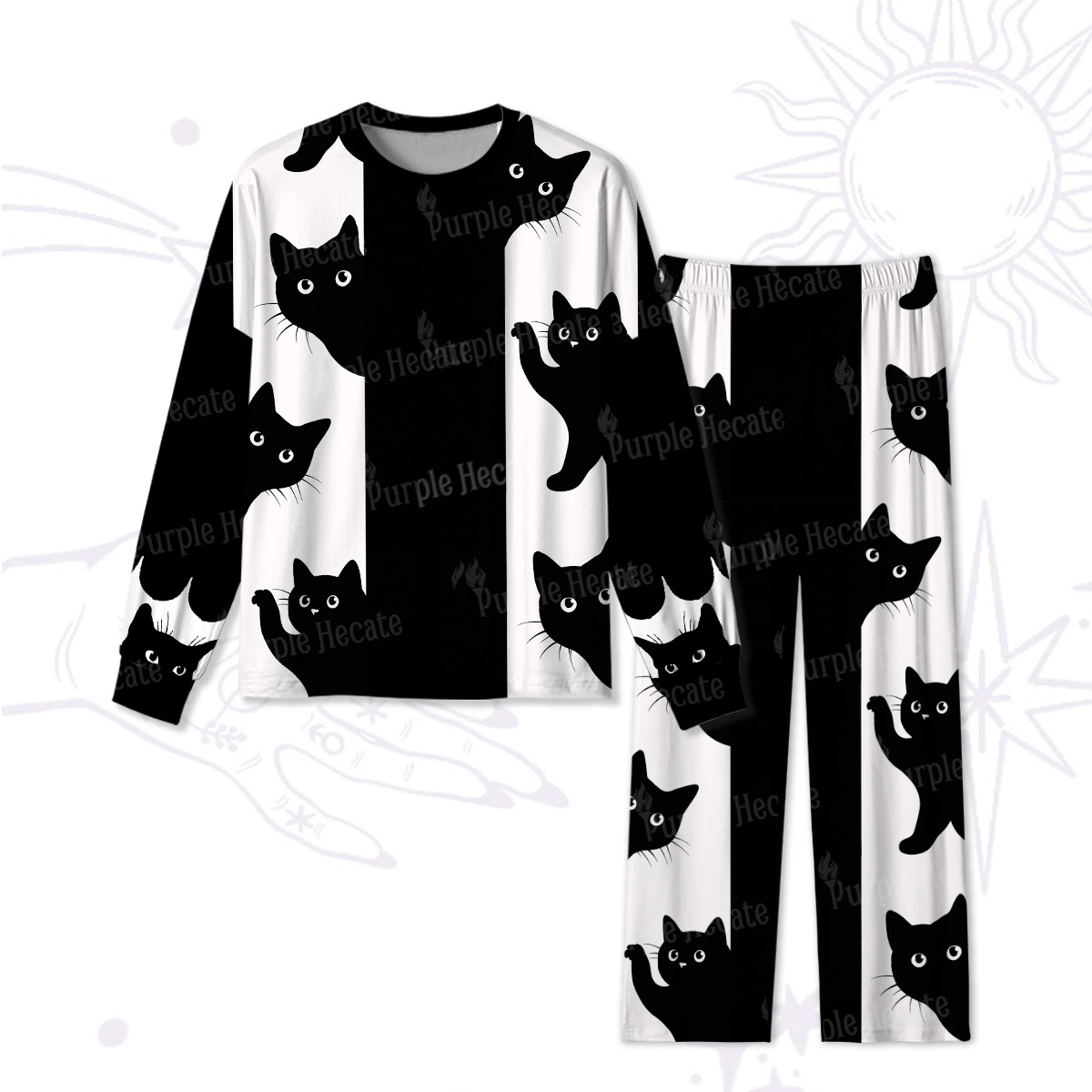 Purplehecate Peekaboo Cats Pajamas