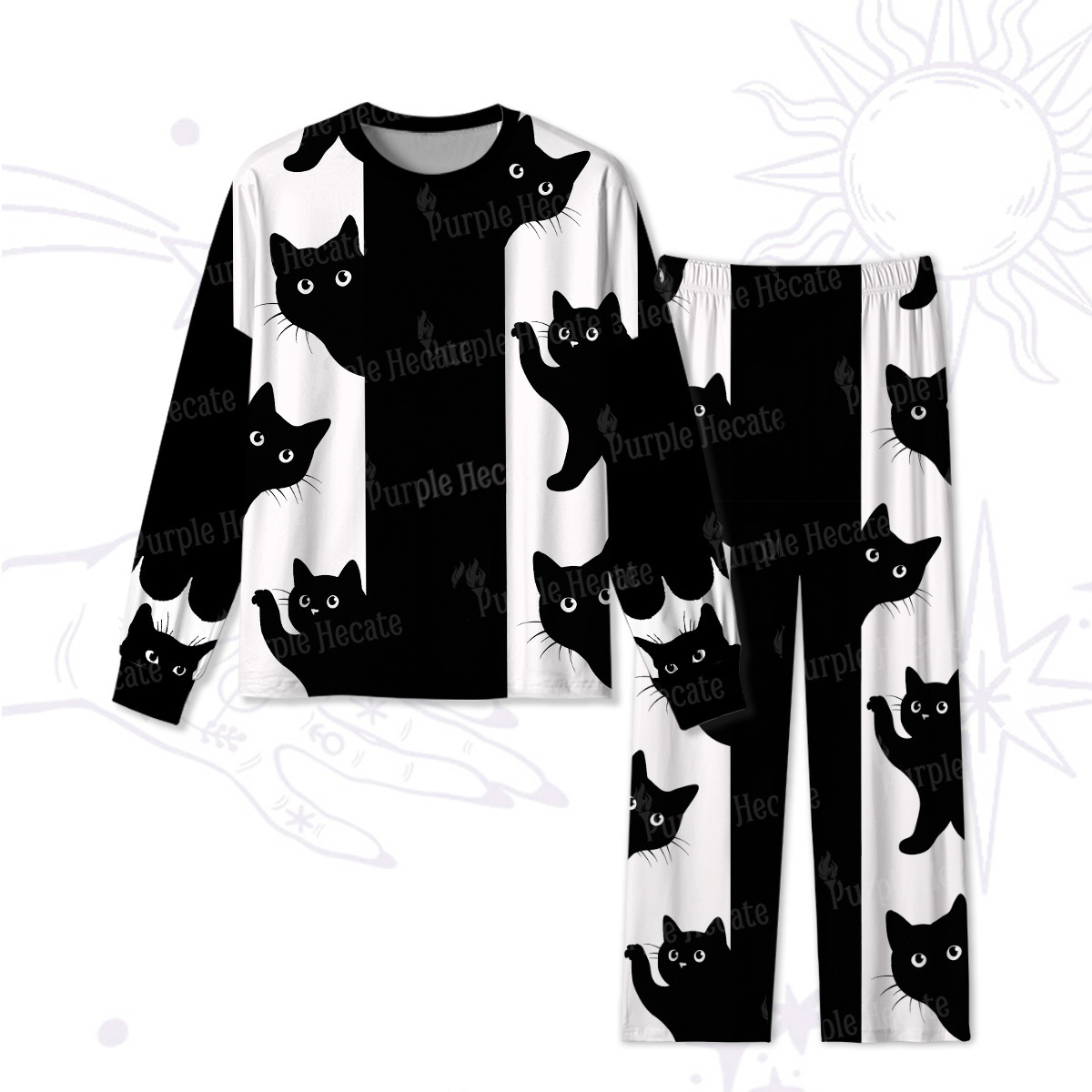 Purplehecate Peekaboo Cats Pajamas