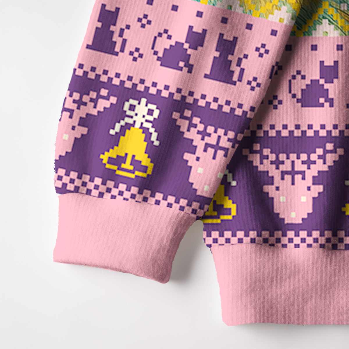 Purplehecate Garden Guardian Black Cat Fuzzy Ugly Christmas Sweatshirt