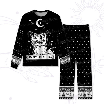 Purplehecate In My Feral Era Raccoon Christmas Pajamas Pajamas