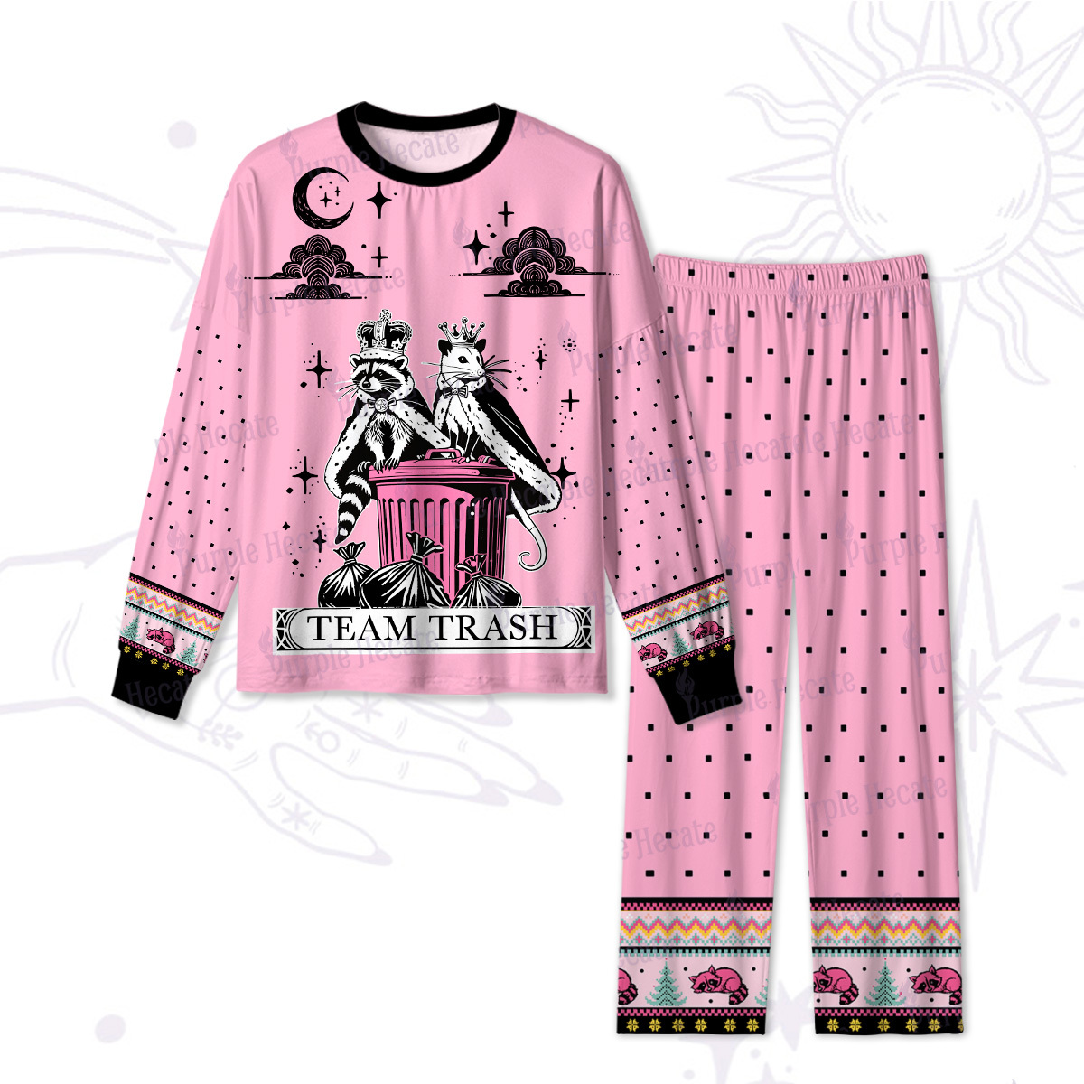 Purplehecate The Team Trash Kingdom Christmas Pajamas