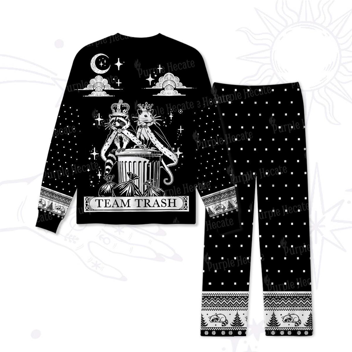 Purplehecate The Team Trash Kingdom Christmas Pajamas