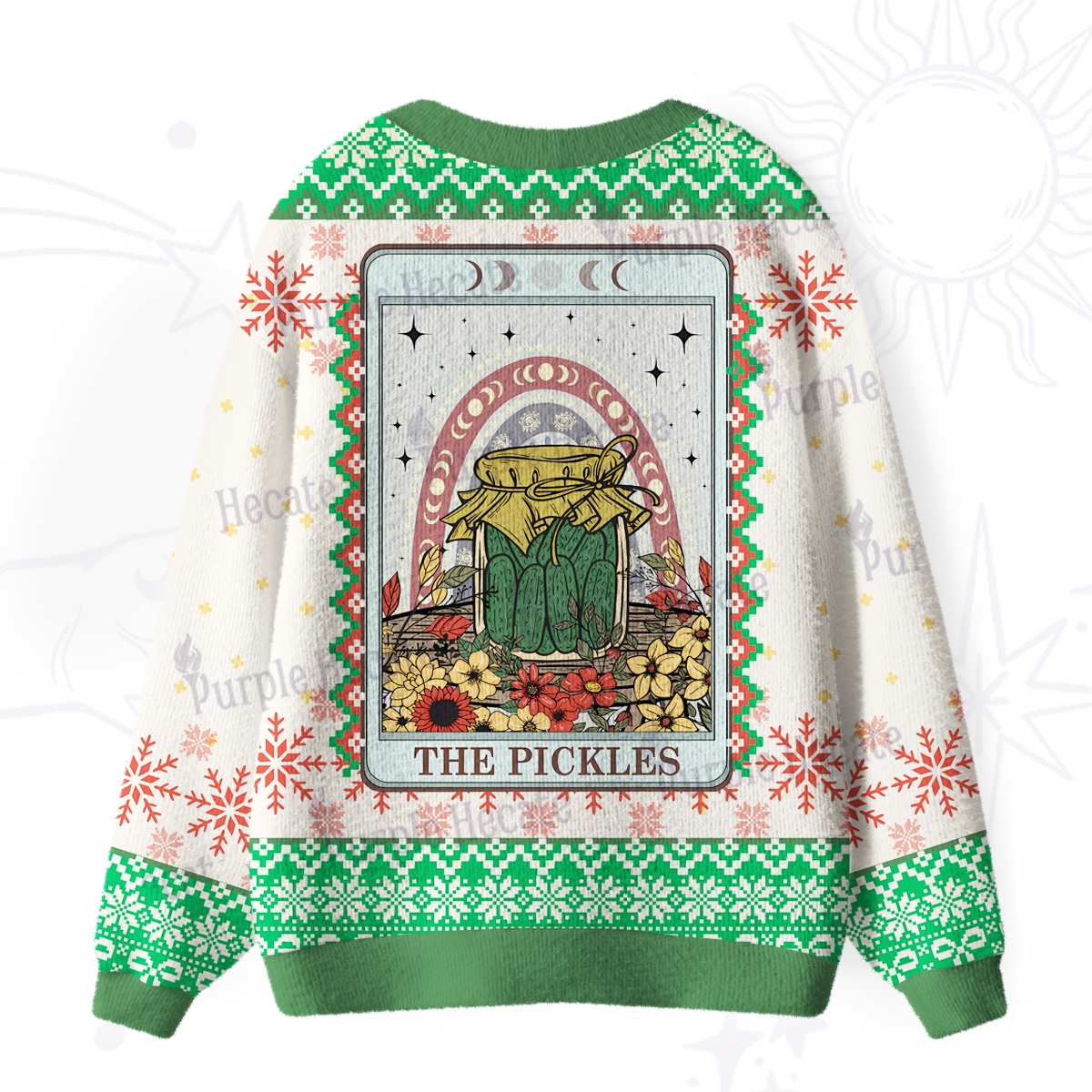 Purplehecate Funny Never Enough Pickles Ugly Cardigan Sweaters