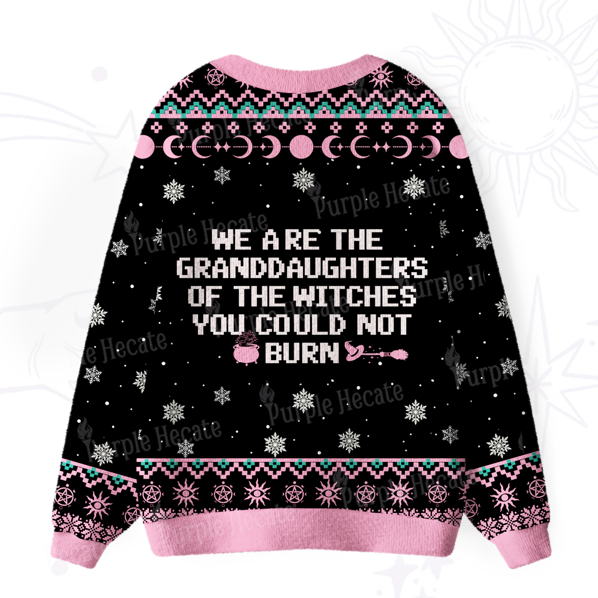 Purplehecate We Are the Granddaughters of the Witches You Could Not Burn Ugly Cardigan Sweaters