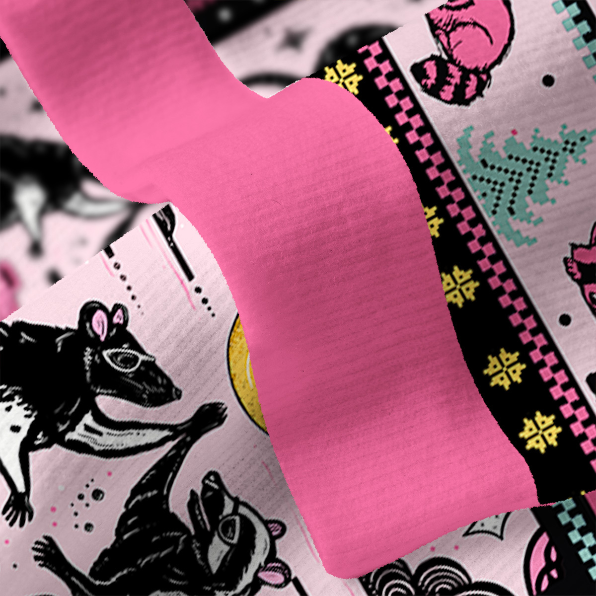 Purplehecate The Team Trash Opossum Tarot Ugly Cardigan Sweaters