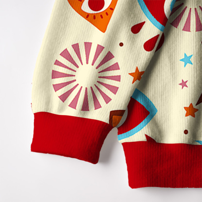 Purplehecate Protective Evil Eye Amulet Ugly Cardigan Sweaters