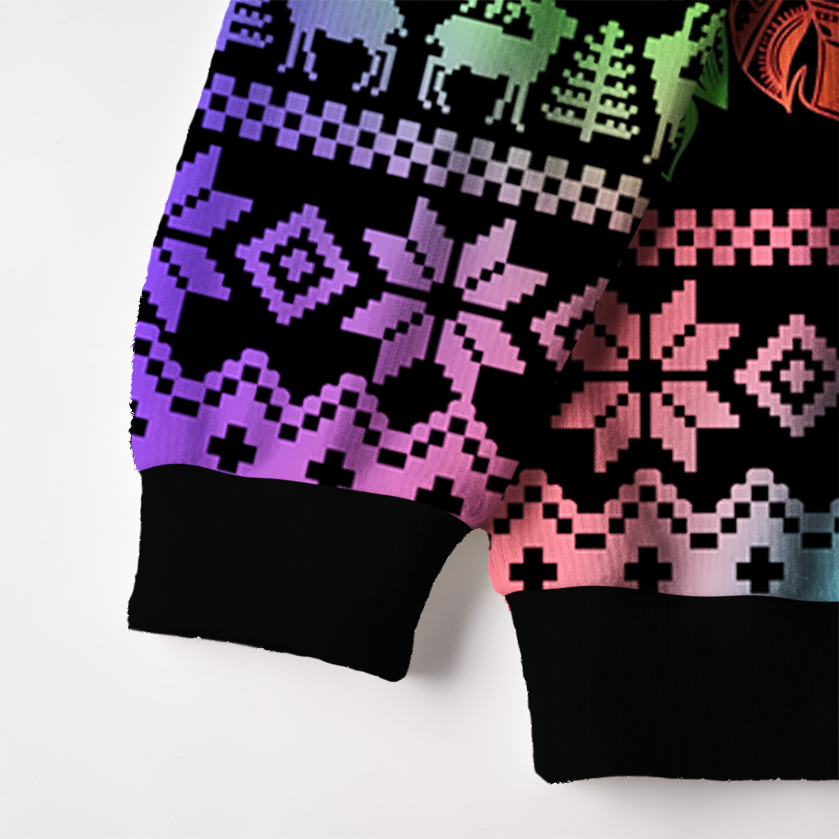 Purplehecate Rainbow Dreamcatcher Ugly Cardigan Sweaters