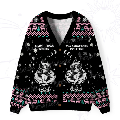 Purplehecate A Well Read Woman Bookish Ugly Cardigan Sweaters