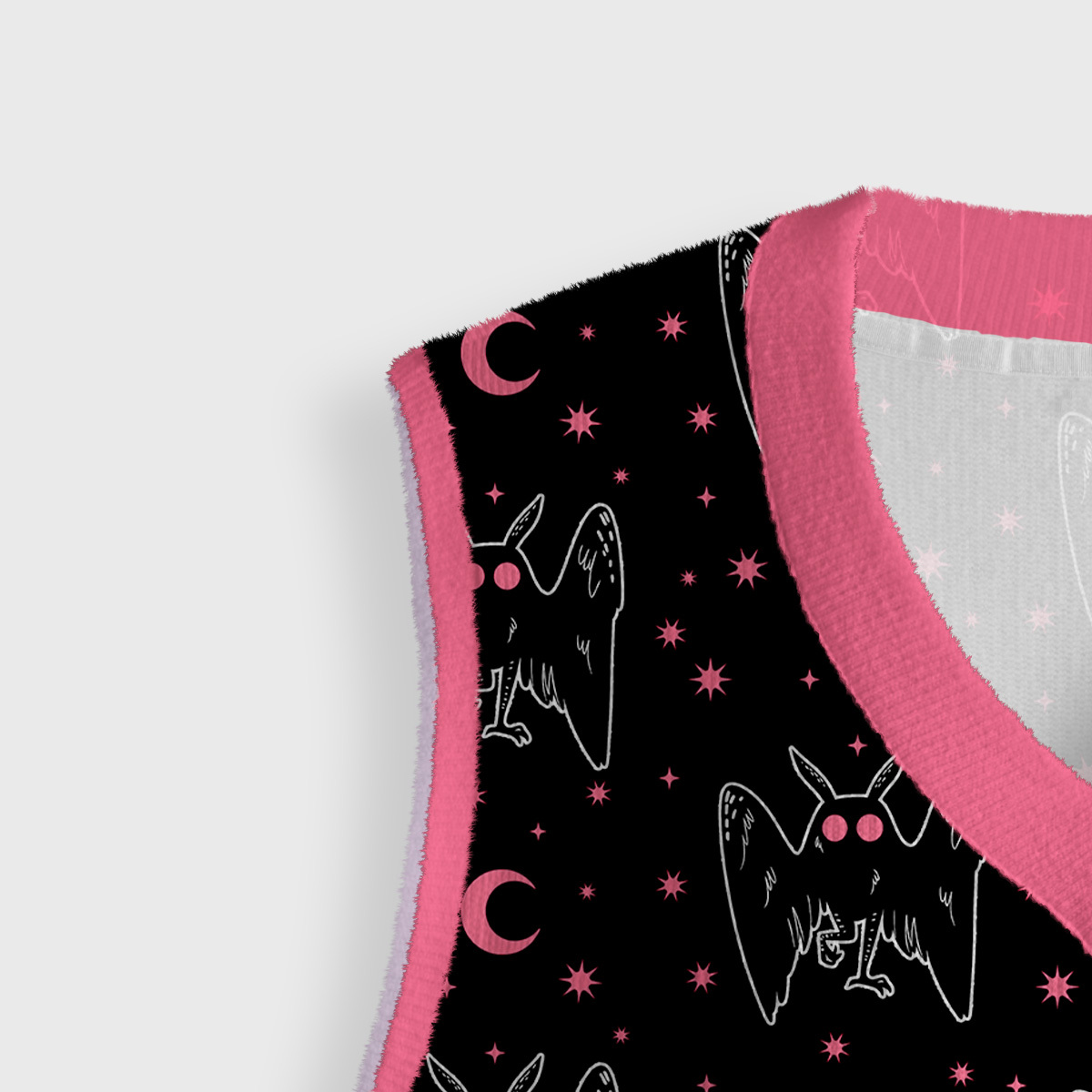 Purplehecate Witchy Mothman Night Ugly Sweater Vest