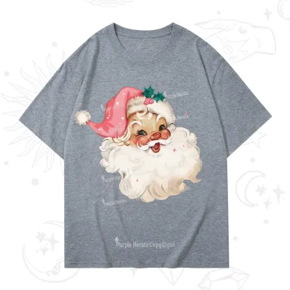 Purplehecate Pink Santa Christmas T-Shirt