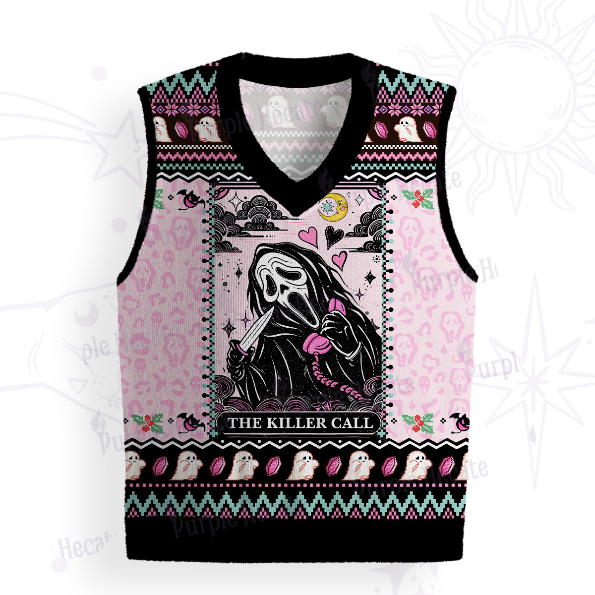 Purplehecate The Killer Call Ugly Sweater Vest