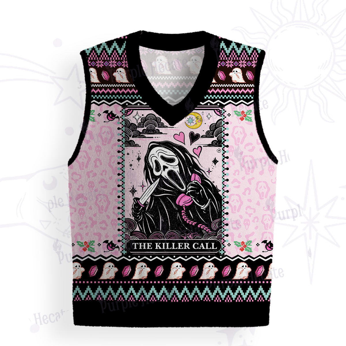 Purplehecate The Killer Call Ugly Sweater Vest